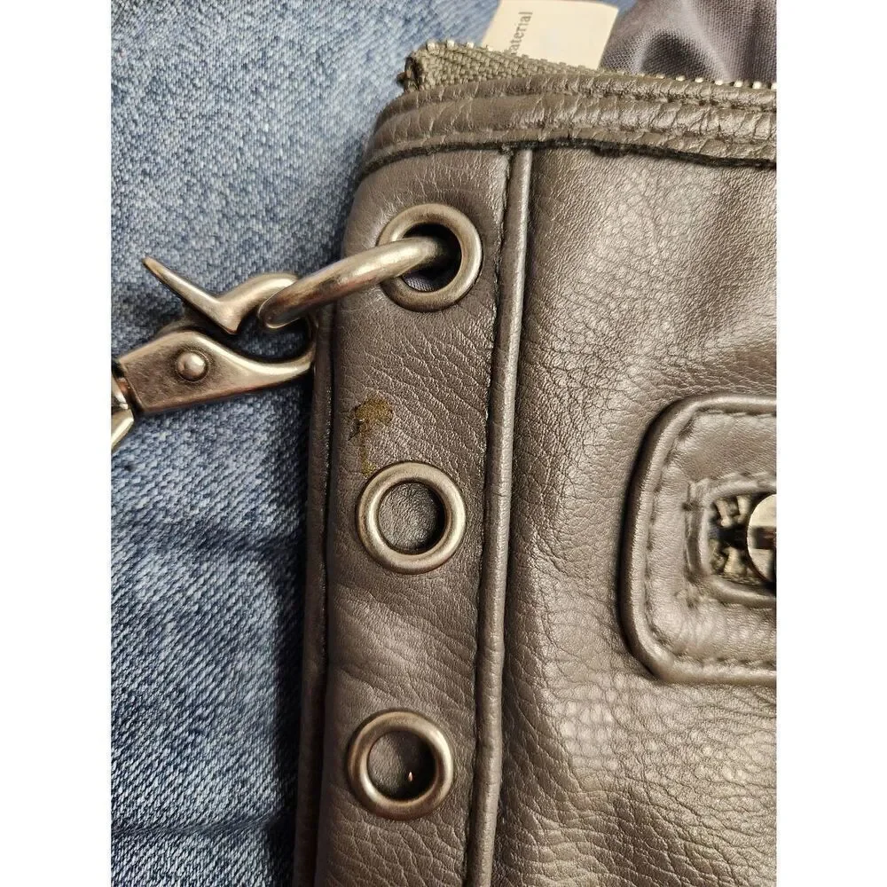 Converse grey Y2K  Wristlet Purse Bag Imperfections See Photos